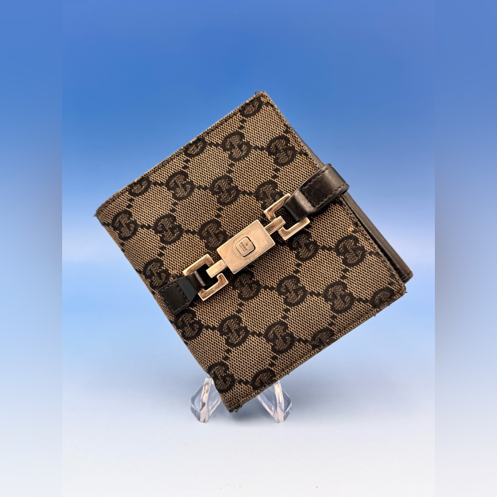 Gucci Piston Lock Bifold Wallet